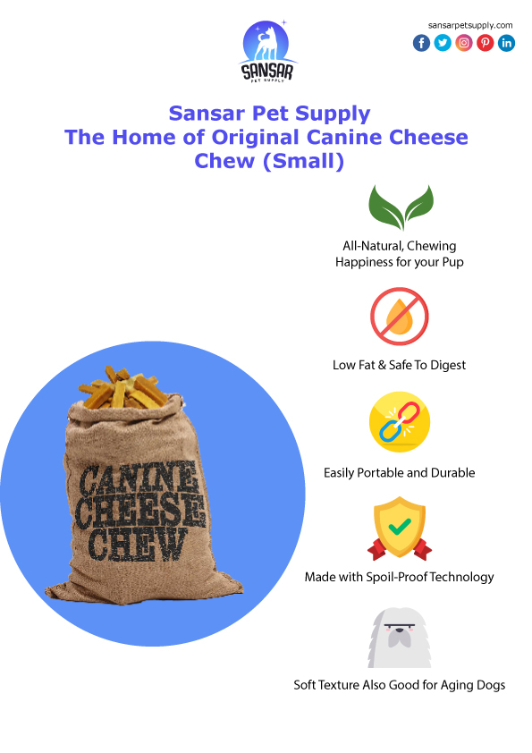 Sansar Pet Supply - The Home of Original Canine Cheese Chew (Small) 