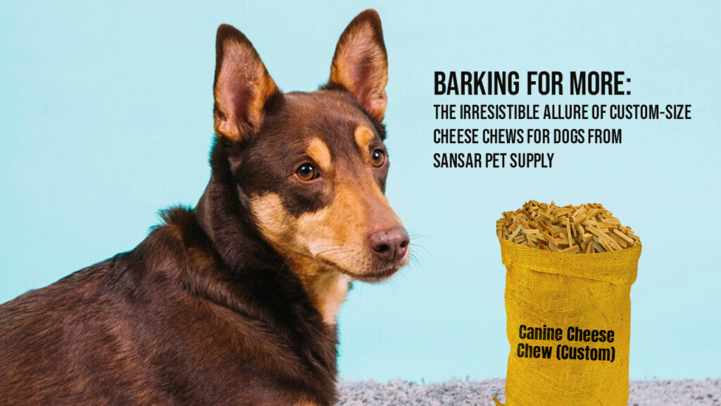 Barking for More: The Irresistible Allure of Custom-Size Cheese Chews for Dogs from Sansar Pet Supply